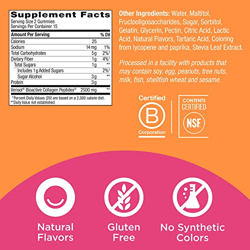 OLLY-Collagen-Gummy-Rings-25g-of-Clinically-Tested-Collagen-Boost-Skin-Elasticity-Reduce-Wrinkles-Adult-Supplement-Peach-Flavor-30-Count-0-2
