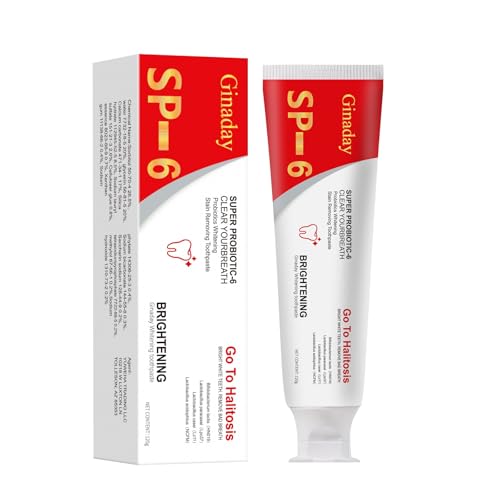 SP-6 Probiotic Toothpaste,Deep Cleaning Care Fresh Breath Ultra Whitening Toothpaste with Probiotic Oalance...