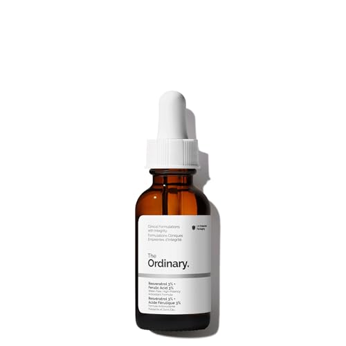 The Ordinary Resveratrol 3% + Ferulic Acid 3%, Antioxidant Serum for Anti-Aging, 1 Fl Oz