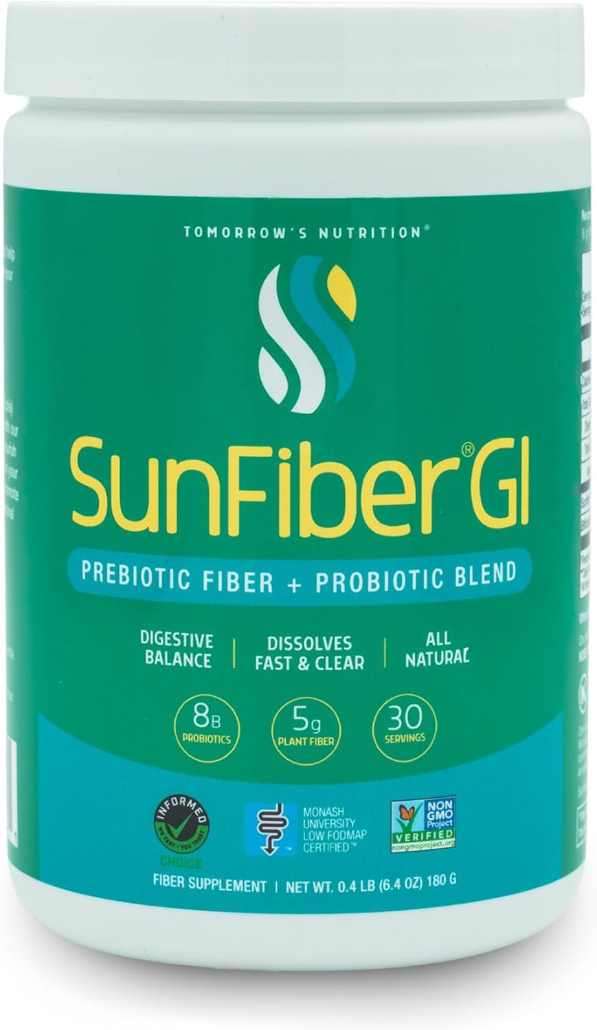 Tomorrow’s Nutrition Sunfiber GI Prebiotic Fiber, 30-Day Supply