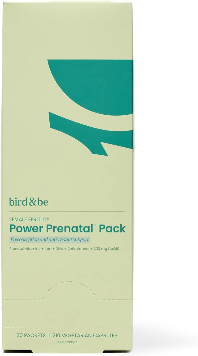 Prenatal Vitamins for Women with Methyl Folate, Folic Acid, DHA Omega 3, CoQ10 200mg, Choline + Iron – 3rd Party Tested, All In One Prenatal Multivitamin – Female Fertility Power Prenatal Pack